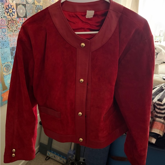 Vintage 80’s Made in France Leather and Suede Jacket - Picture 4 of 4